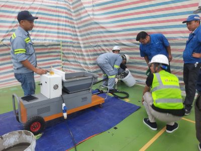 Bơm vữa không co ngót xử lý chống lún nền